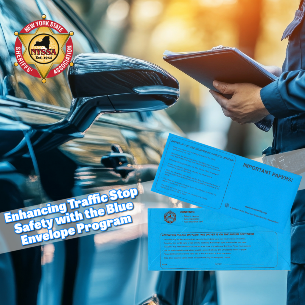 ny state sheriff blue envelope image